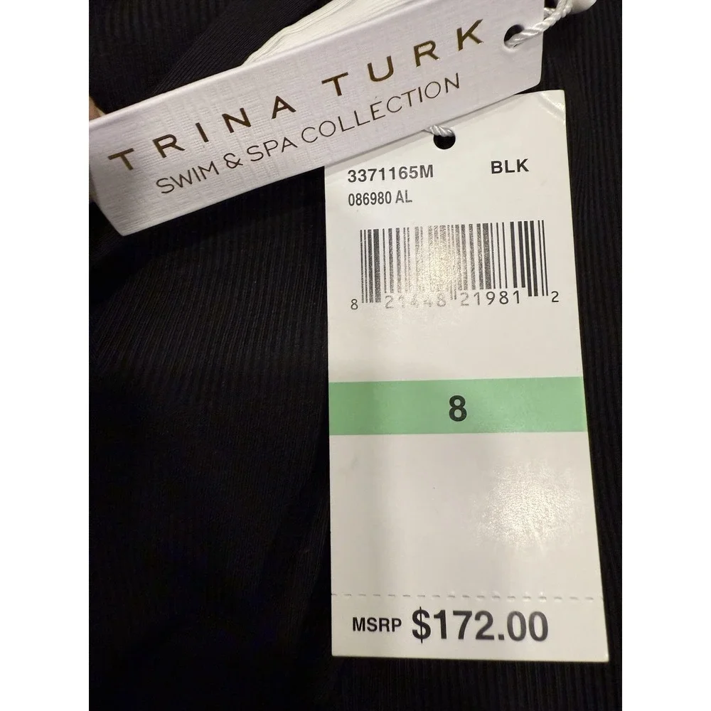 NWT Trina Turk Triumph Micro Rib Braided One Piece Swimsuit 8 - Picture 8 of 10